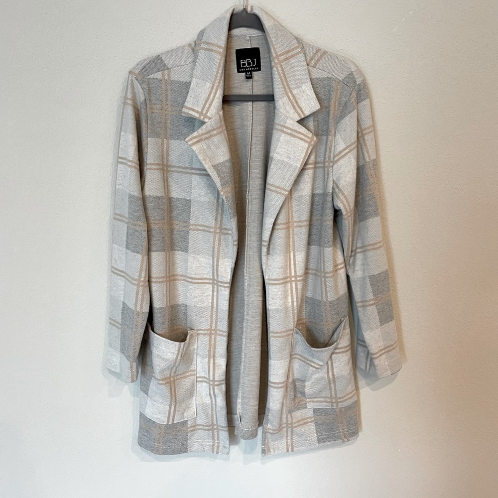 BBJ Long Plaid Shacket